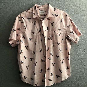 Men’s Flying Parrots Button Up